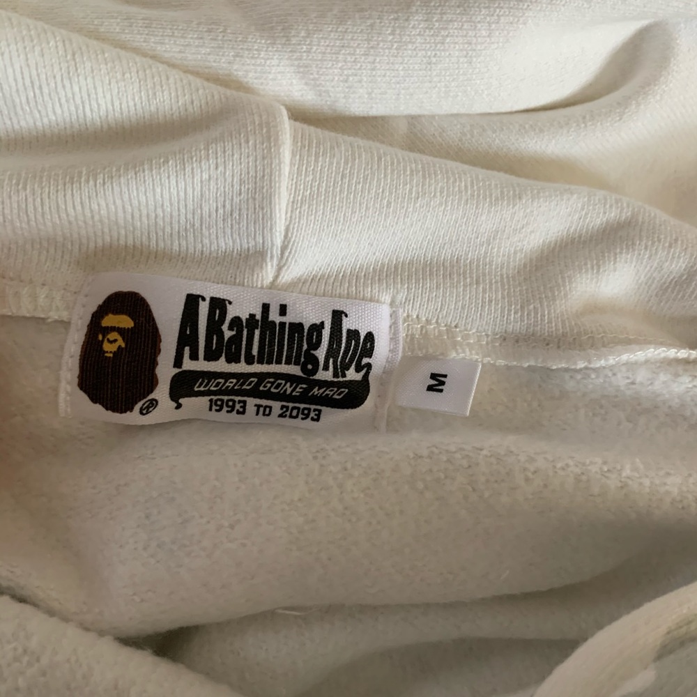 SOLD Bape A Bathing Ape White Galaxy Shark Hoodie - Picture 3 of 8